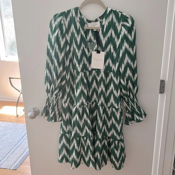 Pomander Place Green Ikat Kenzo Dress - Picture 4 of 6